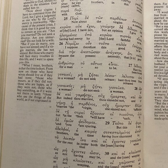 BIBLE THE NEW INTERNATIONAL VERSION INTERLINEAR GREEK-ENGLISH NEW TESTAMENT - Picture 9 of 11